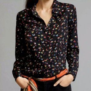 Cabi Button Up Confetti Blouse - Size Small